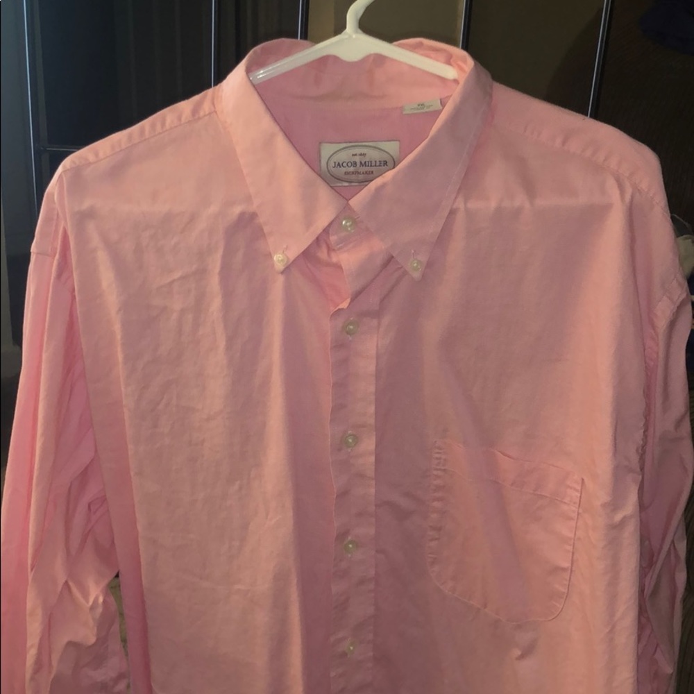 JACOB MILLER Men’s Pink L/S Shirt ... XXL